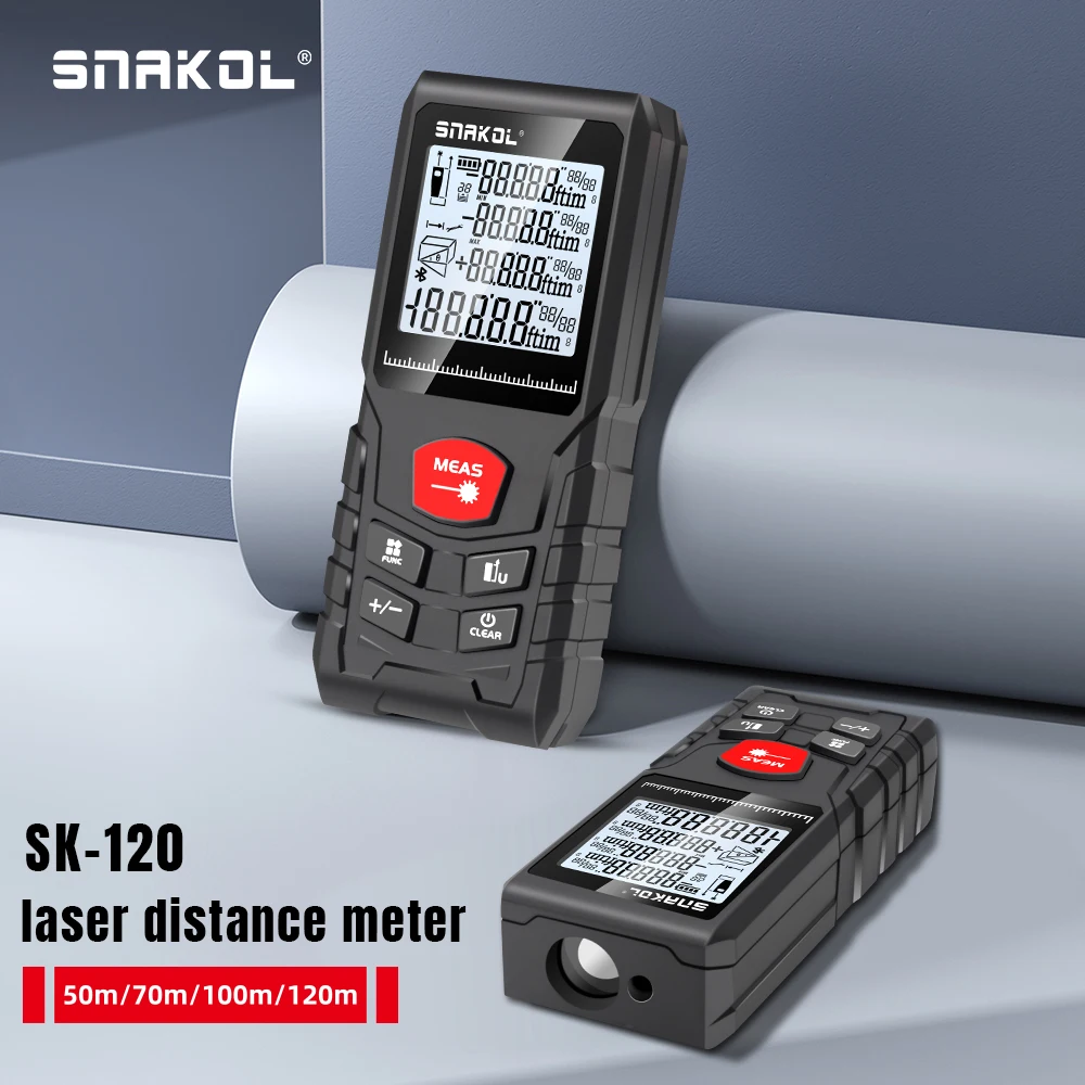 Stanley Tape 25Ft - SNAKOL SK-120 Digital Laser Distance Meter