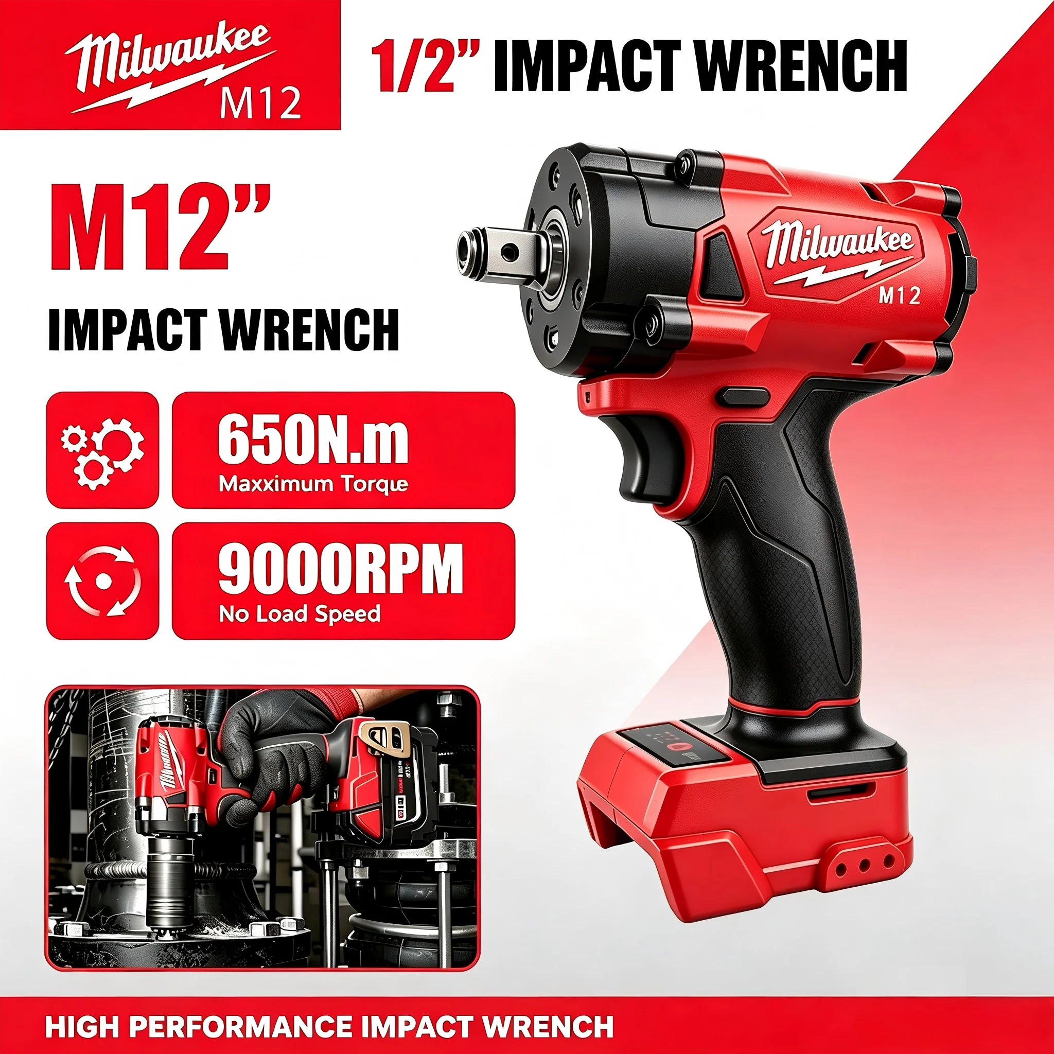 Milwaukee M12 1/2' M18 FUEL Br - Milwaukee Drill M12 Fuel review and price