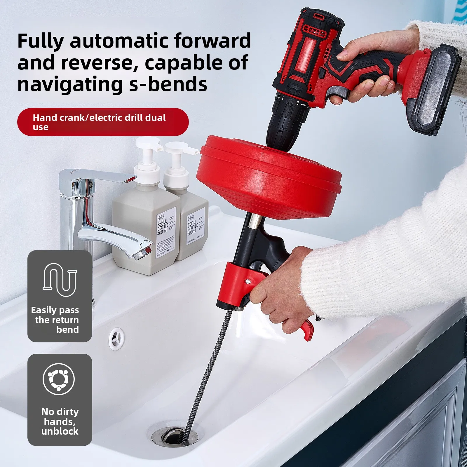 Professional Drain Snake Auger - Drain Snake Flexible review and price